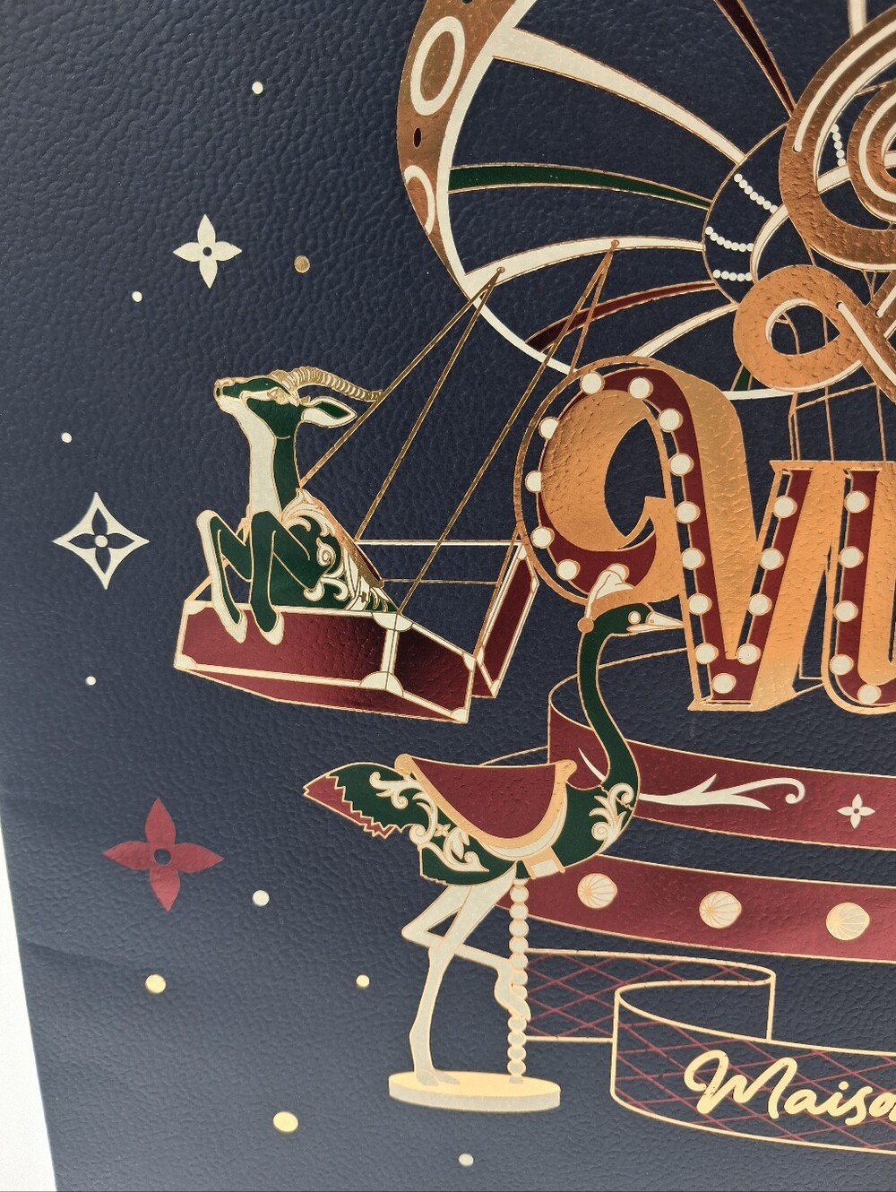 LOUIS VUITTON Joyeuses Fêtes Holiday Carousel Gift Bag & Tag - Picture 14 of 14